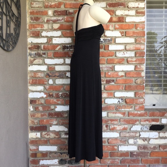 Gorgeous SELE’ Black Peek-A-Boo Halter Dress/Gown! - Picture 6 of 7